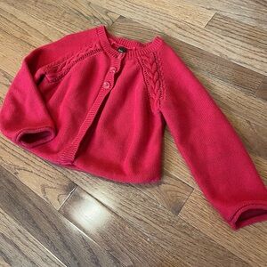 Tea Collection Girls’ Size 4 or 5 Red Sweater